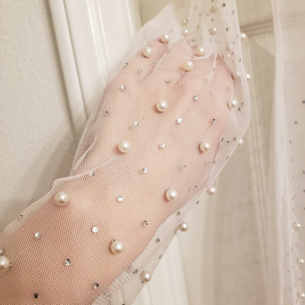 White pearl cover up